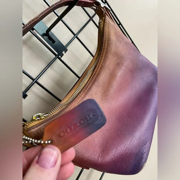 Recycled Riot Coach sunset gradient Legacy baguette, very y2k, lovely patina. - Picture 4 of 10